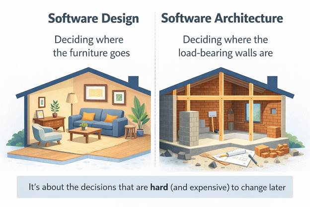 Software Design vs. Software Architecture